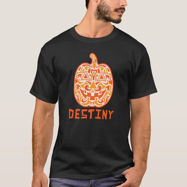 Destiny Halloween Socker Skalle T Shirt (Framsida)