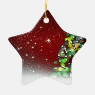 Destiny julgran Helgdag Peace Kärlek Julgransprydnad Keramik