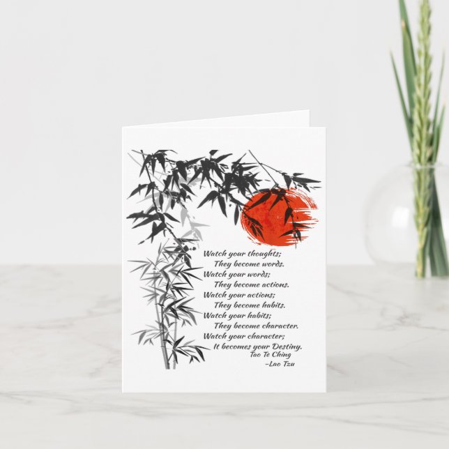 Destiny - Lao Tzu - Tao Te Ching - Philosophy Quot Kort (Framsida)