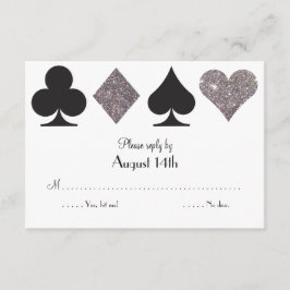 Destiny Las Vegas Bröllop svar faux silver glitter