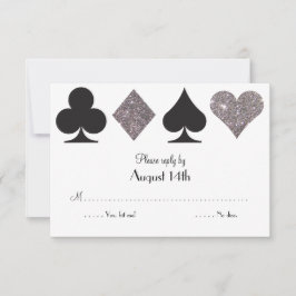 Destiny Las Vegas Bröllop svar faux silver glitter