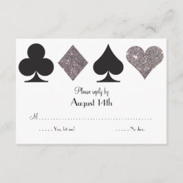 Destiny Las Vegas Bröllop svar faux silver glitter