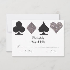 Destiny Las Vegas Bröllop svar faux silver glitter
