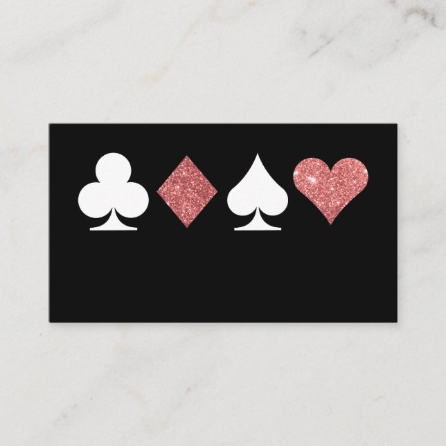 Destiny Las Vegas Glitted Ro Guld Place Card Placeringskort (Framsida)