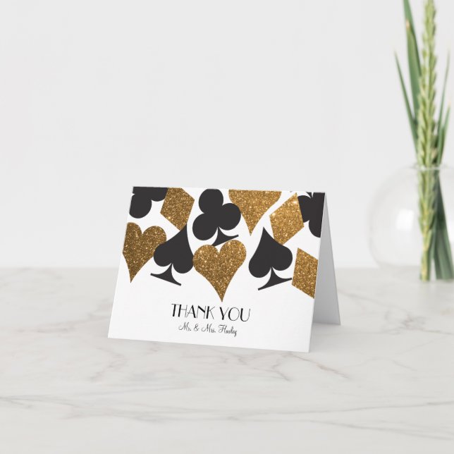 Destiny Las Vegas Tack för att du fick Faux Guld G (Framsida)