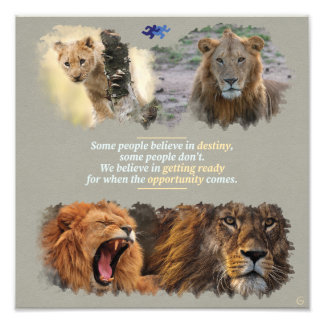 Destiny or opportunity? fototryck