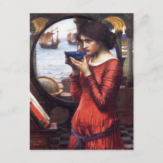 DESTNY, av John William Waterhouse, 1900 Vykort (Framsida)