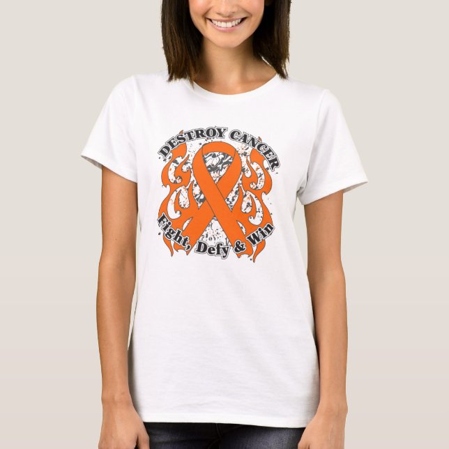 Destroy Kidney Cancer Tee Shirt (Framsida)
