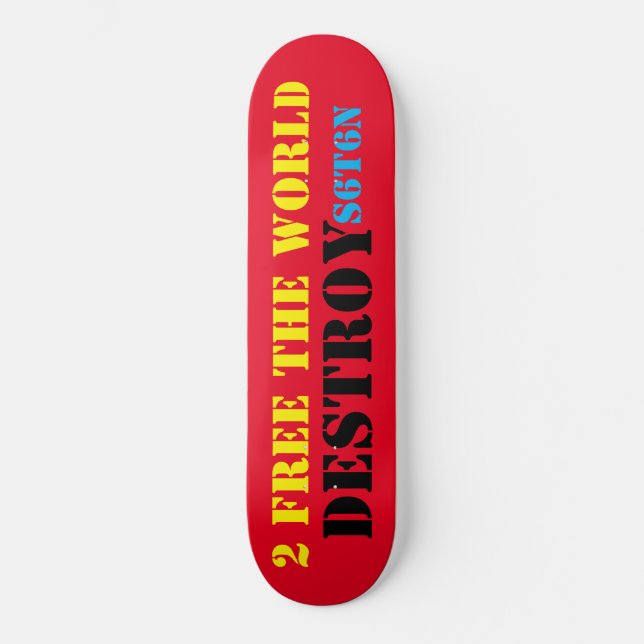 DESTROY SATAN Skateboard (Framsida)
