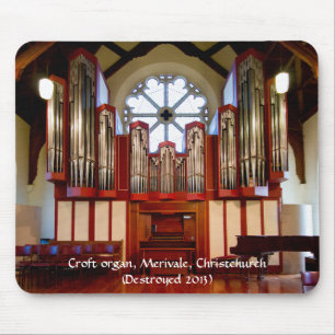 Destroyed leda i rör organ, Merivale, Christchurc Musmatta