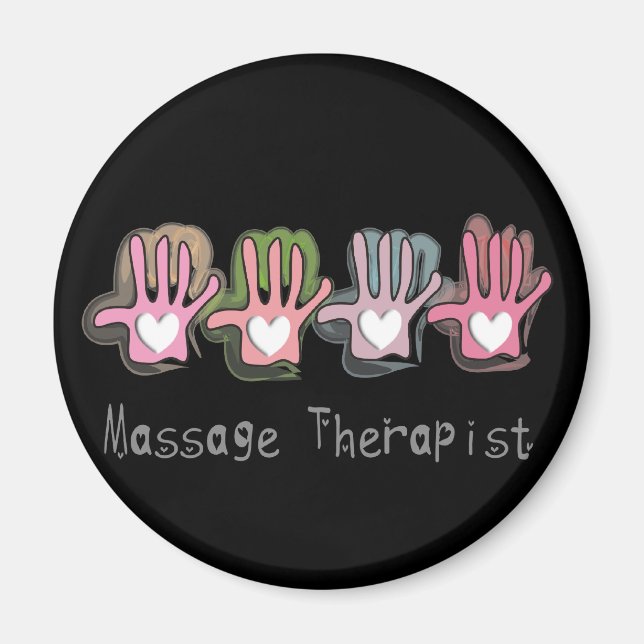 Destruktionsgåvor för massagebehandlare "Händer" Magnet (Framsidan)