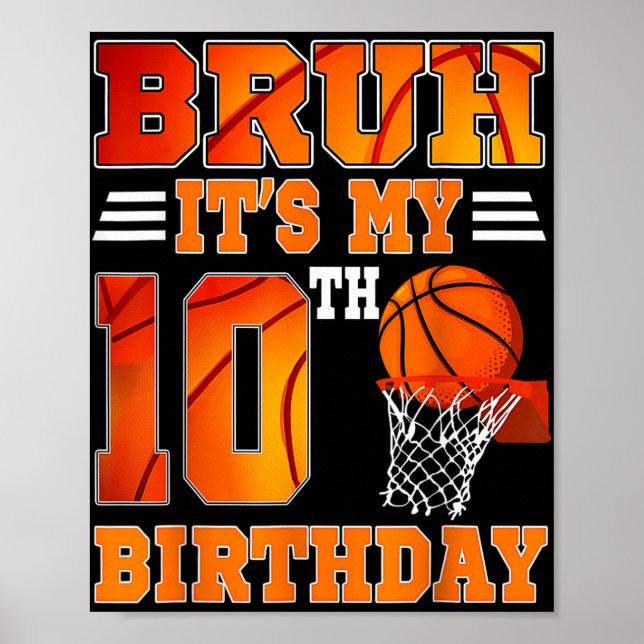 Det 10 år gamla baskettemat för min 10-dagarsdag poster (Framsidan)