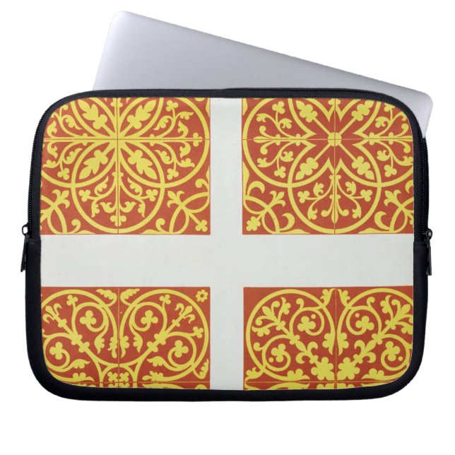 det 13th århundradet belägger med tegel designer, laptop fodral (Framsidan)