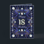 det 18th födelsedagkortet med samlas av juvlar kort<br><div class="desc">Ett födelsedagkort med juvlar,  sparkles och laddar av ögat som fångar bling. Ett mycket olikt kort som du kan personifiera.</div>