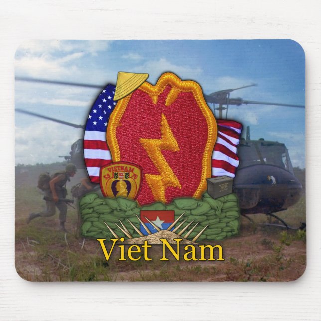 det 25th infanteriuppdelningsvietnamkriget vets musmatta (Framsidan)