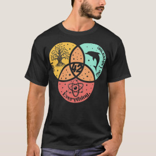 Det 42 svaret på livet för universum och allt t shirt