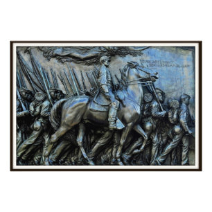 Det 54th Massachusetts volontärinfanterit Regimen Fototryck