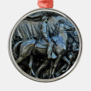 Det 54th Massachusetts volontärinfanterit Regimen Julgransprydnad Metall