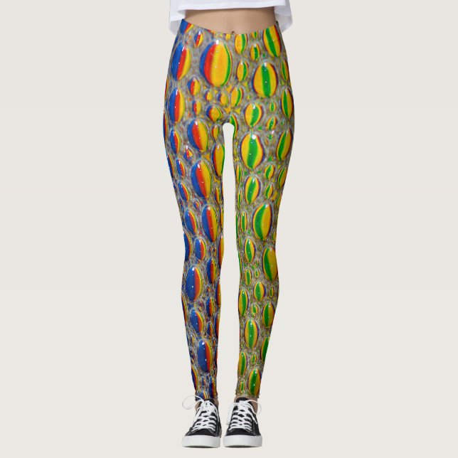Det abstrakt designdjur flår verkställer leggings (Framsida)