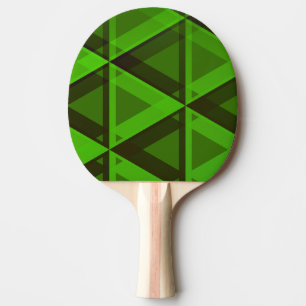 Det abstrakt gröna triangelmönster paddlar pingisracket