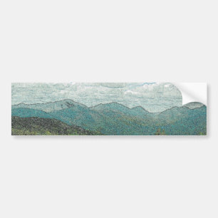 Det Adirondack berg nå en höjdpunkt panorama Bildekal