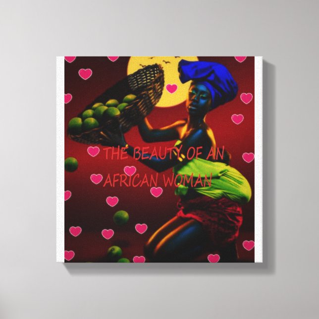 Det afrikanska Kanvastrycket Canvastryck (Framsida)