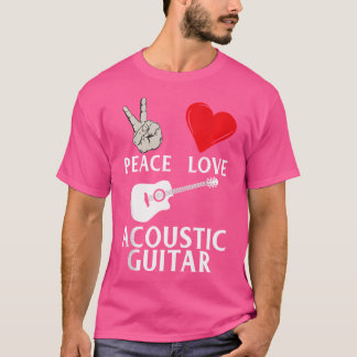 Det akustiska Guitar-instrumentet för fred i Kärle T Shirt