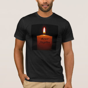 Det aldrig glömda minnestearinljuset flammar t-shirt