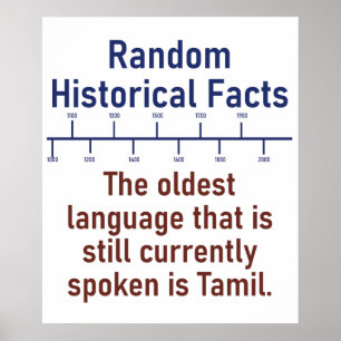Det äldsta språket - Historikfakta Poster