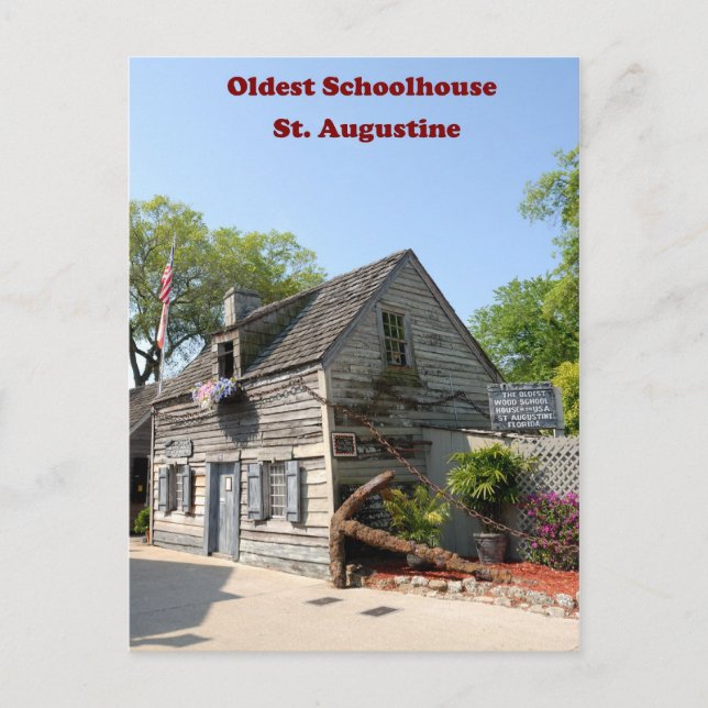 Det äldsta vykortet för skolhus vykort (Framsida)