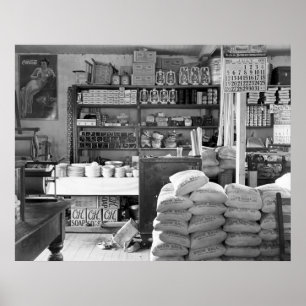 Det allmänna lagret, Moundville, Alabama: 1936 Poster