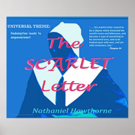 Det allmänna temat för Scarlet Brev Poster