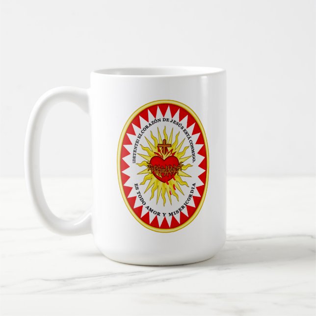 Det allraheligaste hjärta kaffemugg (Vänster)