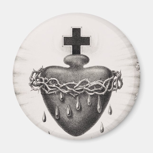 Det allraheligaste hjärtat Symbol för det gudomlig Magnet (Framsidan)