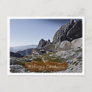 Det - alpine hut Rifugio Giosue Carduci Dolomiti - Vykort