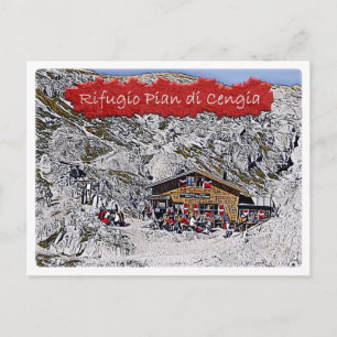 Det - alpint hut Pian di Cengia - Dolomiti - Vykort