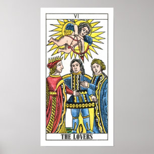 Det älskareTarot kortet Poster