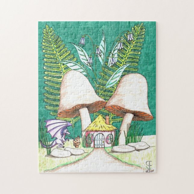 Det älsklings- drakepussel pussel (Vertikal)