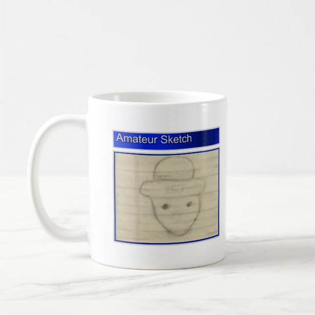 Det amatörmässiga troll skissar kaffemugg (Vänster)