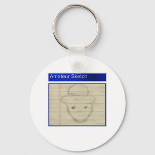 Det amatörmässiga troll skissar nyckelring