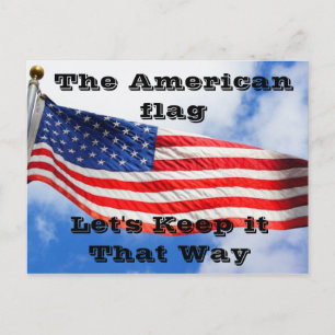 Det amerikanska Flagga vykort
