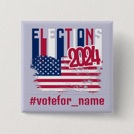 Det amerikanska presidentvalet 2024 Kampanj Knapp