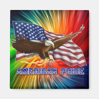 DET AMERIKANSKA PRIDET EGFJ OCH FLAGGA MAGNET