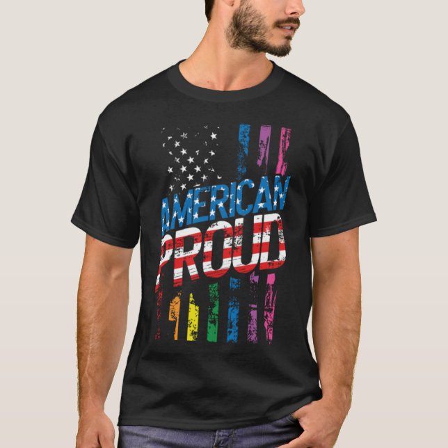 Det amerikanska Pridet LGBT Patriot Gay Lesbisk Pa T Shirt (Framsida)