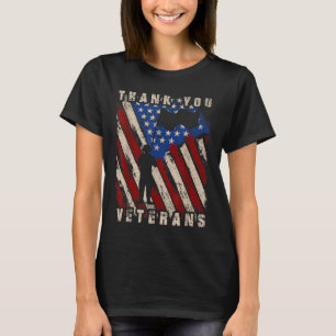 Det amerikanska Pridet Patriot Soldier Veterans Us T Shirt