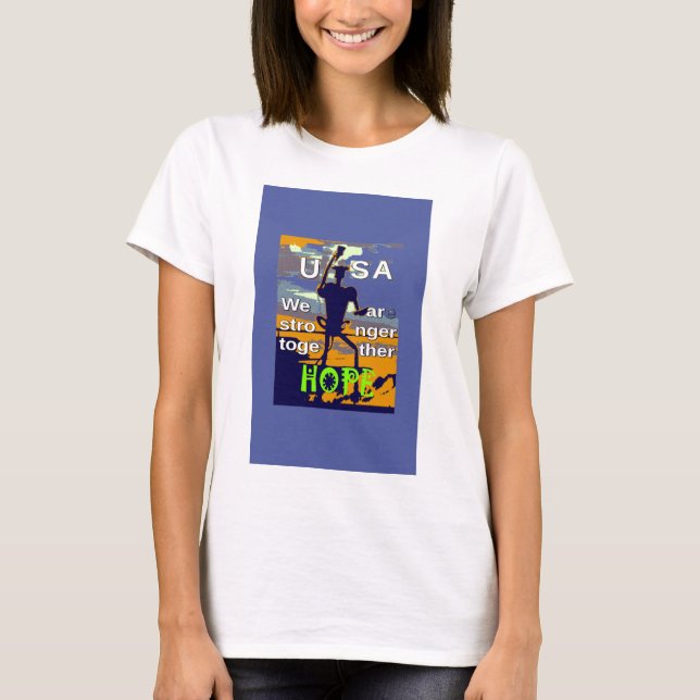 Det amerikanska valet Hillary Clinton hoppas på St T-shirt (Framsida)
