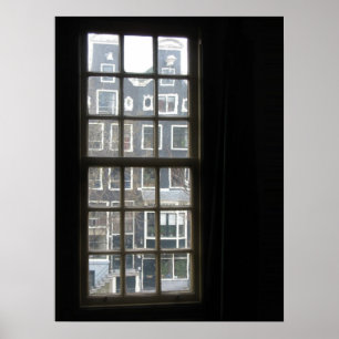 Det Amsterdam fönstret beskådar fotoaffischtryck Poster