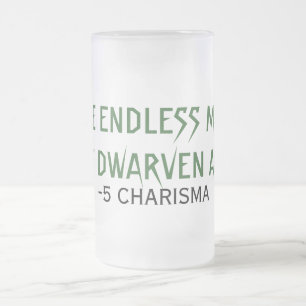 DET ÄNDLÖSA ÖL FÖR MUGOF DWARVEN FROSTAT ÖLGLAS