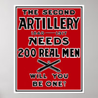 Det andra artilleriet behöver 200 Real Manar - WWI
