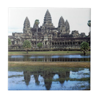 Det Angkor Wat Cambodja tempelet reser fotografi Kakelplatta